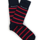 Black & Red Stripes Socks
