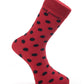 Red Black Polka Dots Socks