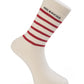 Red White Stripes Socks