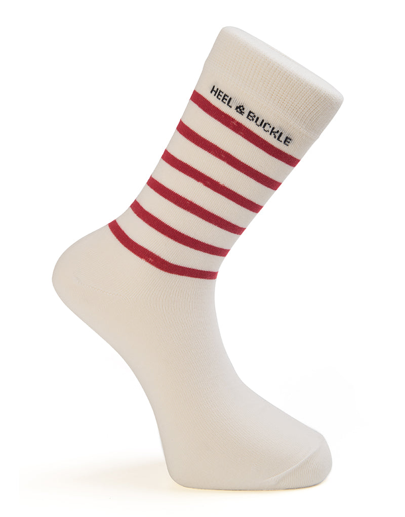 Red White Stripes Socks