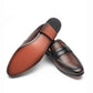 Brown Leather Mules-YD363-46-K2