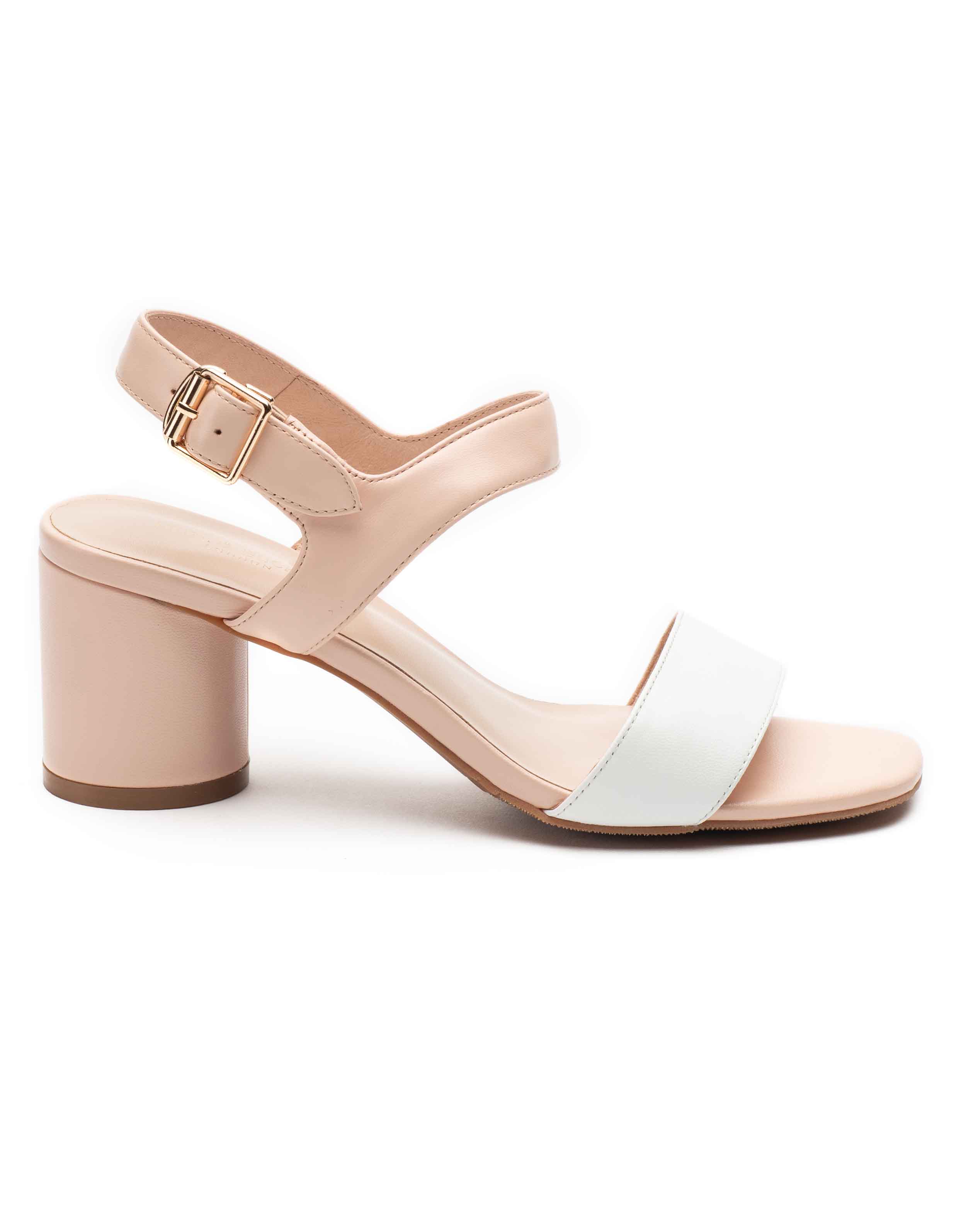 Two strap block online heel sandals