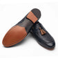 Navy Loafer with Contrast Tan Tassel-1619-01-993
