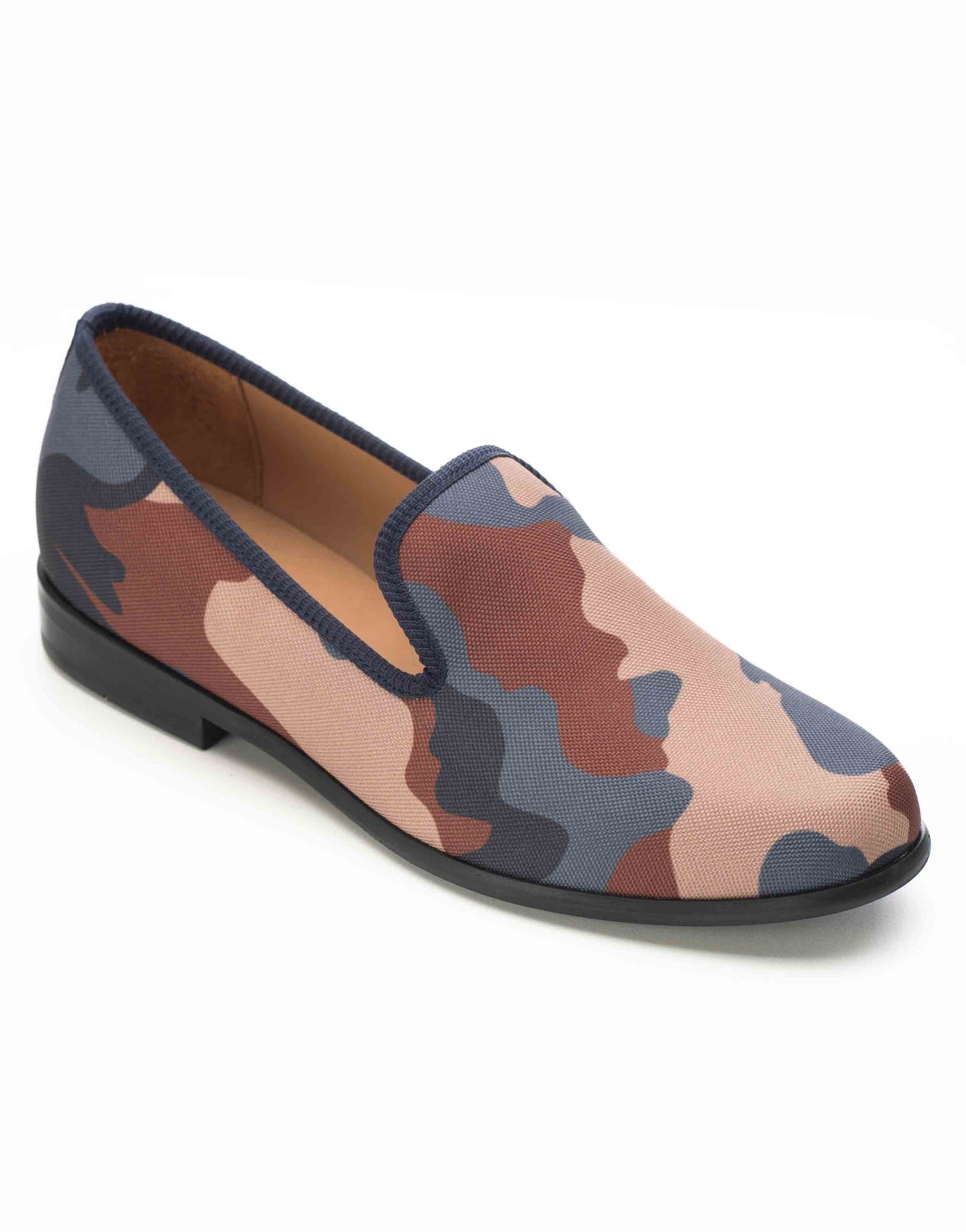 Duke & Dexter Blue & Brown Camouflage Loafers