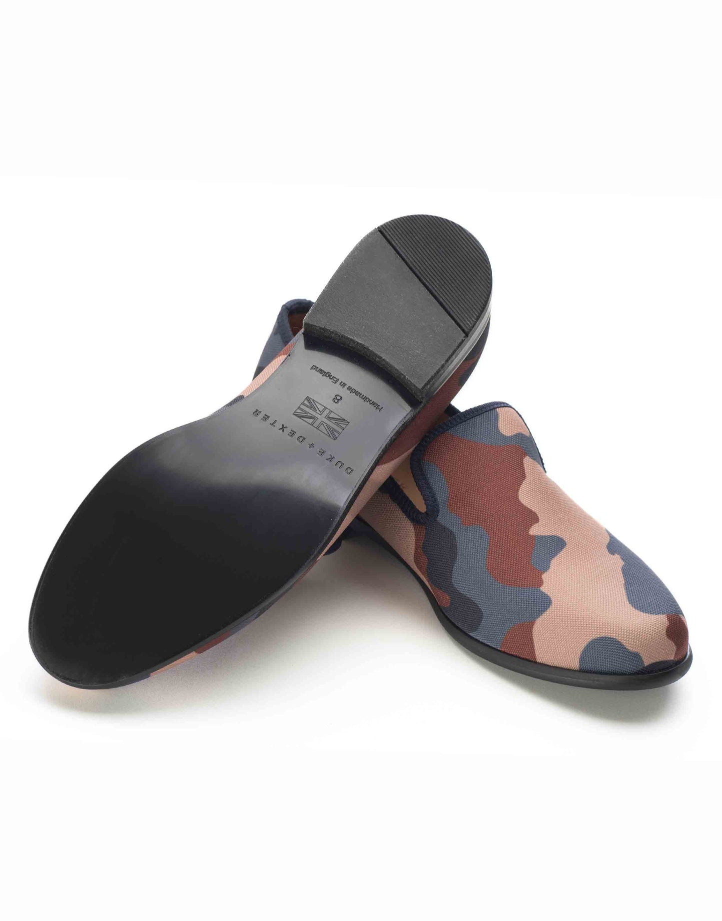 Duke & Dexter Blue & Brown Camouflage Loafers