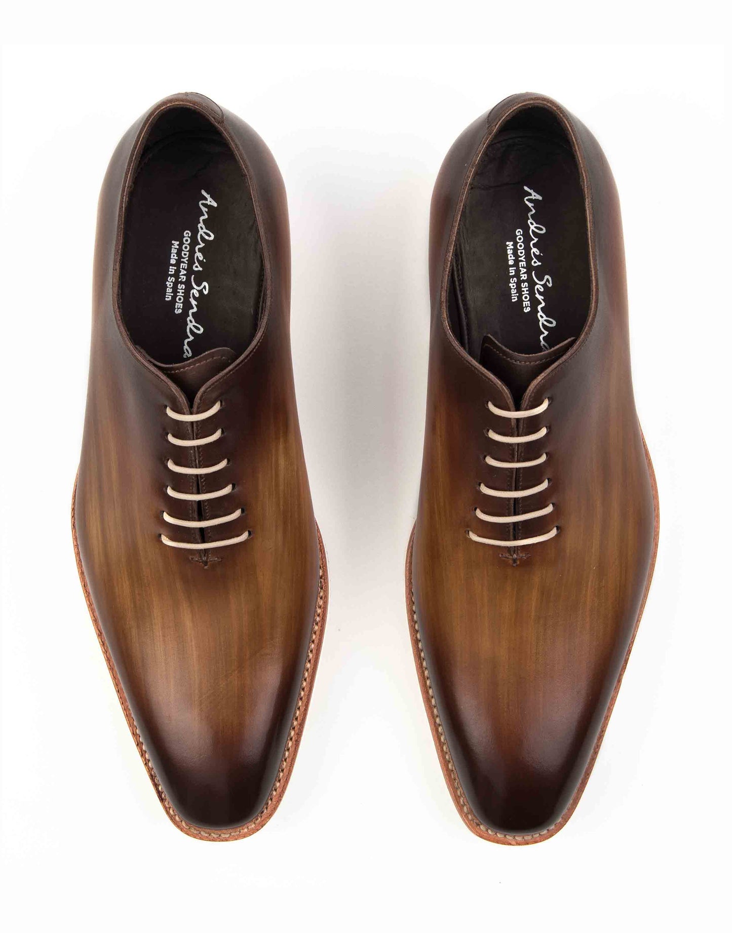 Andrés Sendra Extra Light Cognac Oxford Shoe