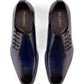 Blue Side Lace-up One Cut Oxford