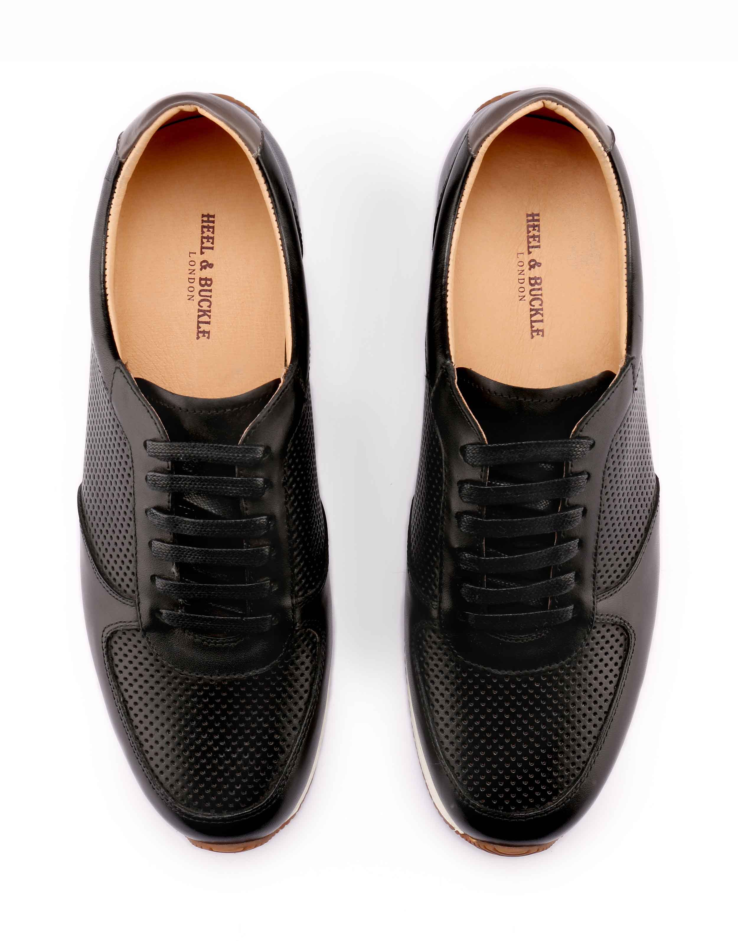 Heel & Buckle London Men's Brown Leather Sneakers 7 UK (41 EU) : Amazon.in:  Shoes & Handbags