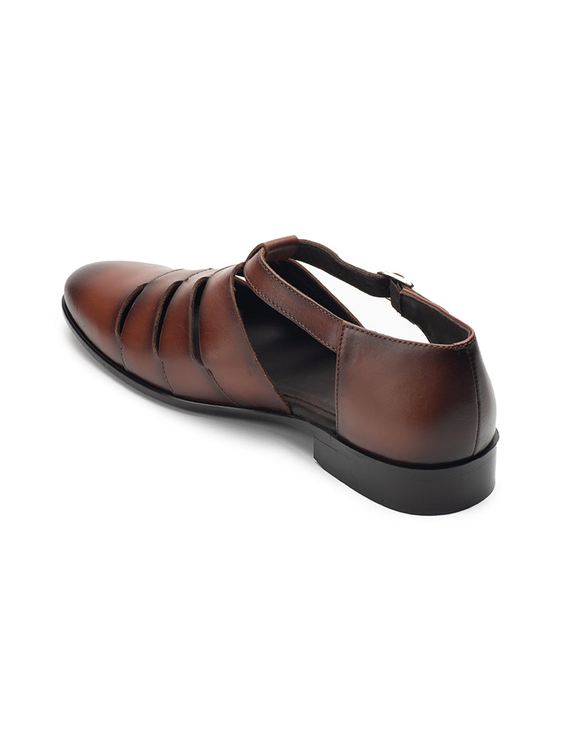 London Underground Brown Leather Heels Shoes Triple Buckle Strap 6 | eBay