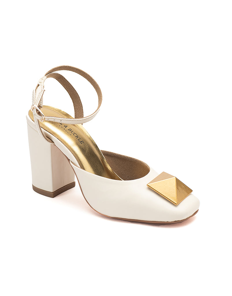 Ivory heels with ankle strap new arrivals