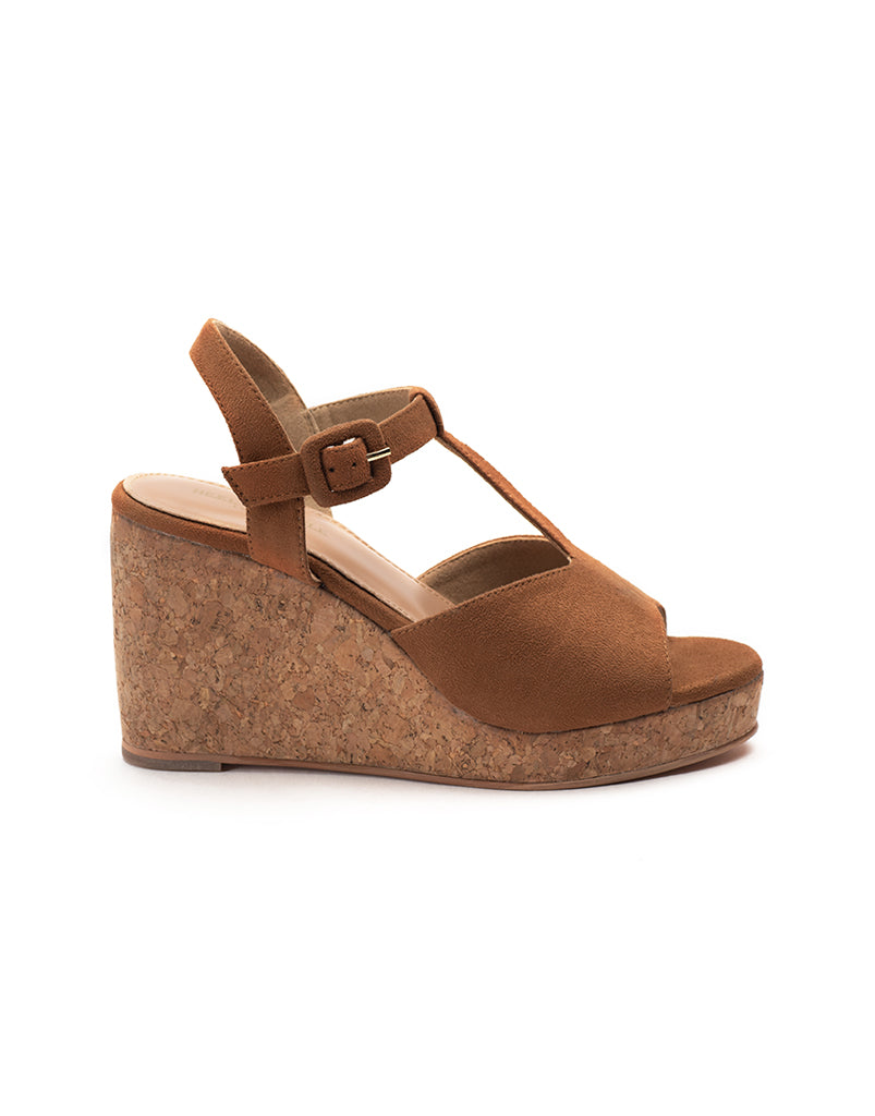 Cheap best sale tan wedges