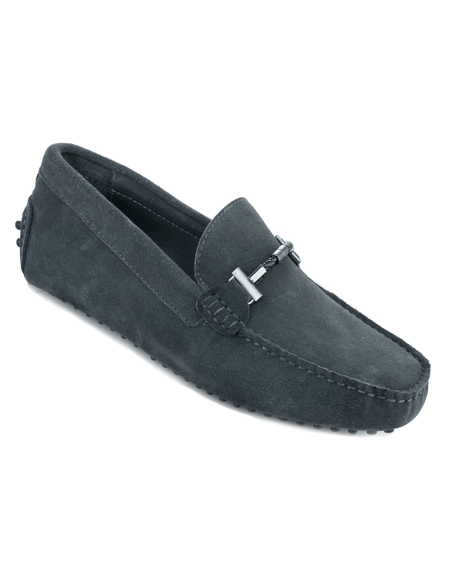 London Grey Suede ripped Loafer