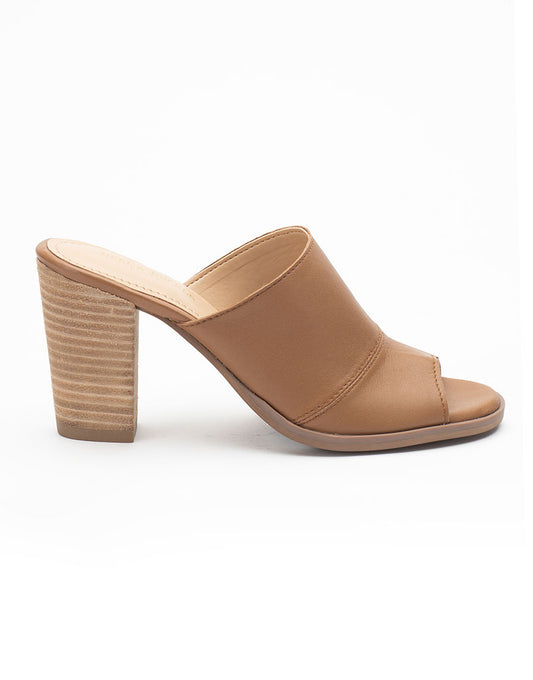 Tan Leather Mules
