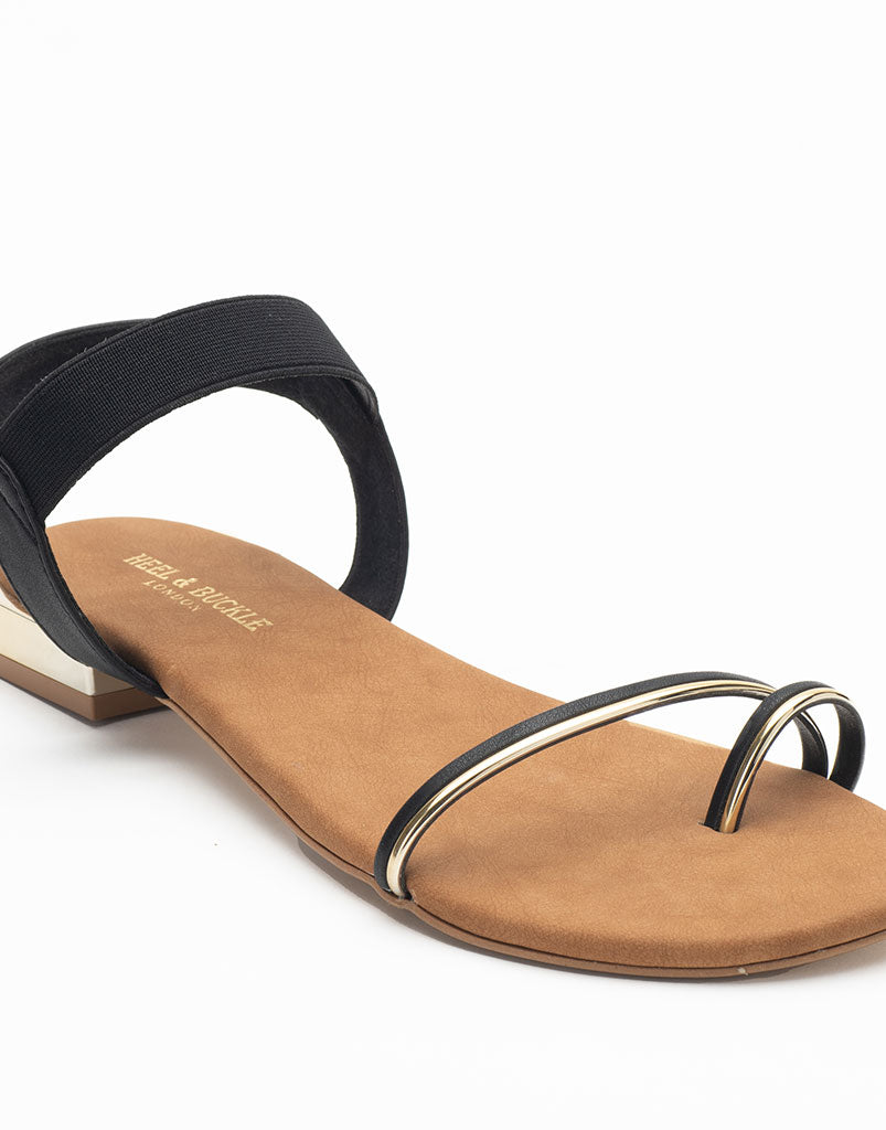 Nappa Leather Sandals - Strappy Flat Sandals - Gold Sandals - Lulus