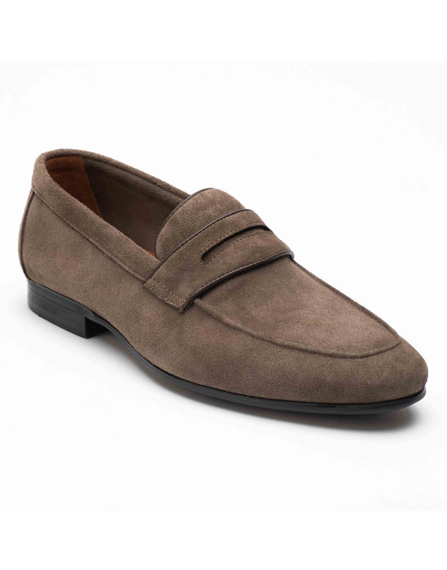 Mosey Grey Penny Loafers